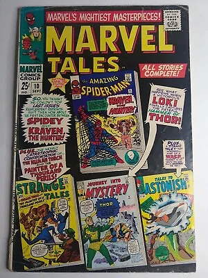 Buy Marvel Comics Marvel Tales #10 Reprints Amazing Spider-Man #15, 1st App. Kraven • 13.35£