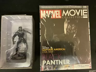 Buy Eaglemoss Marvel Movie Collection Figurine & Magazine #28 Black Panther 2017 • 9.99£