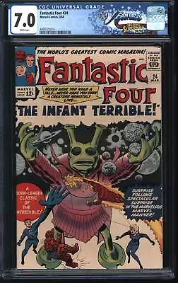 Buy Marvel Fantastic Four 24 3/64 FANTAST CGC 7.0 White Pages • 217.42£