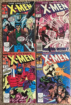 Buy Uncanny X-Men #245 #246 #247 #249 (Marvel 1st Series) 4-comic Lot 1989! VF 8.0 • 10.24£