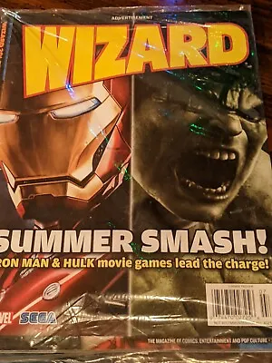 Buy Wizard Magazine #201 Marvel Hulk Iron Man X-Men Summer Preview 2008 NEW Sealed • 6.91£