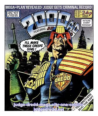 Buy 2000AD Prog 403 Judge Dredd Comic Book Issue Very Good To Excellent Condition () • 6.99£