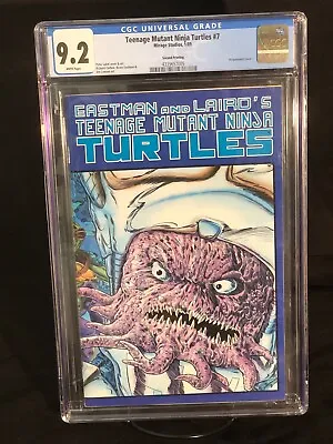 Buy Teenage Mutant Ninja Turtles #7, 2nd Printing 1989, CGC 9.2 RARE KRANG COVER! • 144.77£