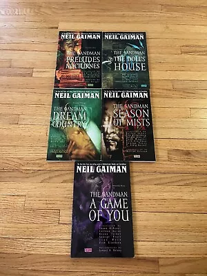 Buy The Sandman Volumes 1 - 5 By Neil Gaiman Vertigo Graphic Novels Paperback • 31.87£
