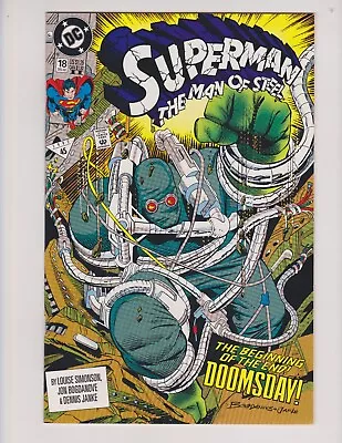 Buy Superman Man Of Steel #18 Dc 1992 Second Print 1st Full Appearance Of Doomsday! • 14.38£