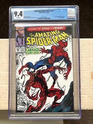 Buy Amazing Spider-Man 361 CGC 9.4 (1992) 1st App Of Carnage. 1st Print WHITE PAGES • 159.99£
