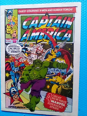 Buy Captain America #7 - Marvel Comics UK -1981 - Weekly - VERY FINE - FIRST PRINT • 3.99£