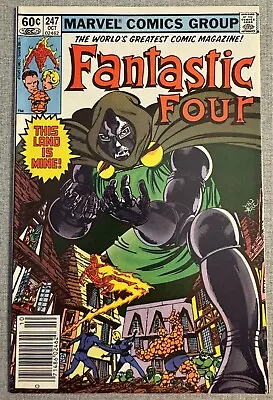 Buy Fantastic Four #247 Classic Cover 1st App Kristoff Vernard Newsstand NM- • 12.01£