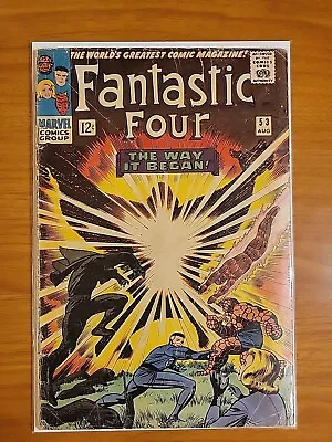 Buy VD -- Fantastic Four #53 Black Panther 1st Klaw Marvel 1966.  Low Grade See Pics • 24.01£