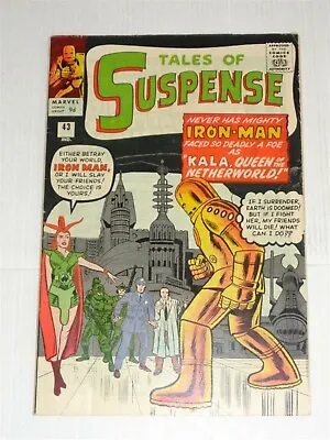 Buy Tales Of Suspense #43 July 1963 Fn- 5.5  Ironman Marvel Comics ** • 399.99£
