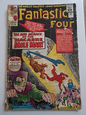 Buy Fantastic Four #31 Oct 1964 Good- 1.8 1st Appearance Of Dr. Franklin Storm • 24.99£