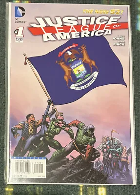 Buy Justice League Of America #1 Michigan￼ Variant DC Comics 2013 Sent In Mailer • 3.99£