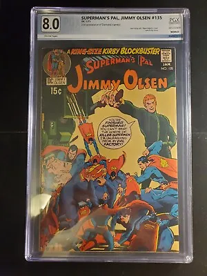 Buy Superman's Pal Jimmy Olsen 135 PGX 8.0, 2nd Apperance Of Darkseid!, DC Comics  • 125.92£