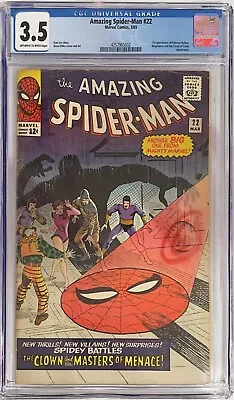 Buy CGC Graded [3.5] Marvel Comics Amazing Spider-Man #22 1st App Of Princess Python • 26£