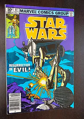 Buy STAR WARS #51 (Marvel Comics 1981) -- Newsstand Variant -- VF • 6.39£