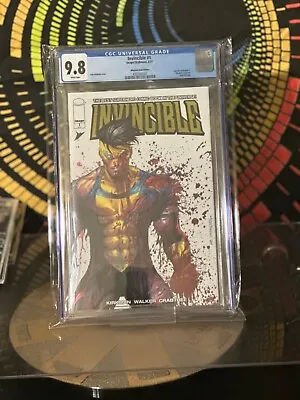 Buy Invincible #1 CGC 9.8 Tyler Kirkham Whatnot Gold Foil Variant Limited To 150 • 715£