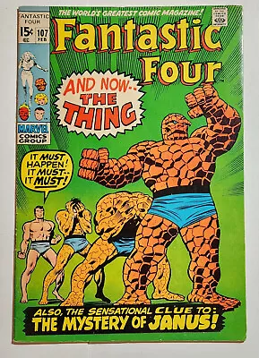 Buy FANTASTIC FOUR #107 1970 Stan Lee, JOHN ROMITA, Annihilus Cameo, Agatha Harkness • 13.63£