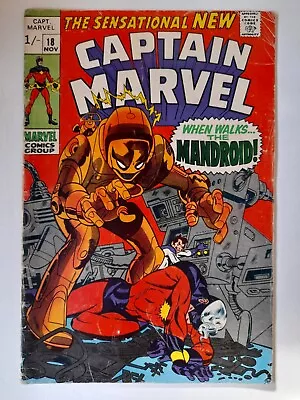 Buy Captain Marvel #18 (1968) ***free Uk Pph*** • 17.99£