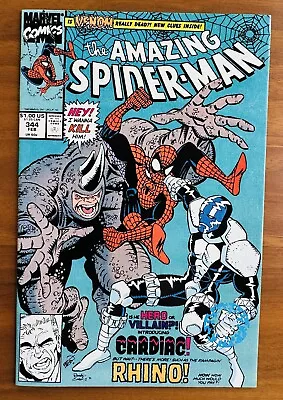 Buy Amazing Spider-Man #344 (1991)  1st Appearance Of Cletus Kasady Carnage NM 9.4 • 18.47£
