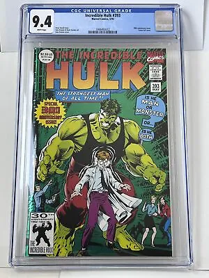 Buy Incredible Hulk #393 CGC 9.4 (1992) 30th Anniversary Issue • 42.68£