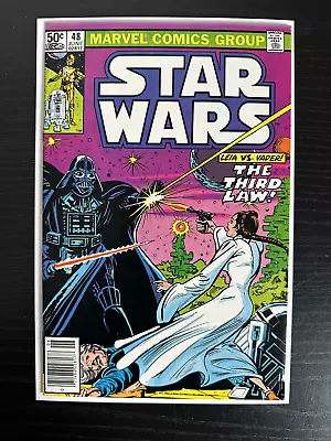 Buy Star Wars #48 Darth Vader Vs. Princess Leia Newsstand VF- 1981 Marvel Comics • 6.32£