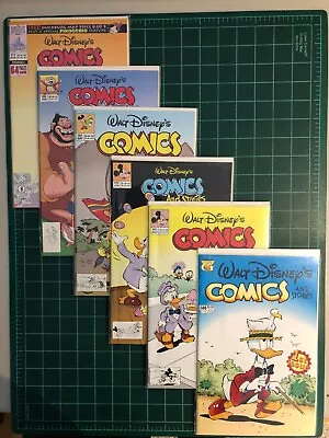 Buy WALT DISNEY's COMICS And STORIES, Comic Lot (6 Comics) NM+ (1992/1993) EXCELLENT • 15.98£