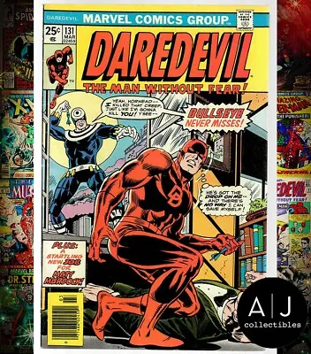 Buy Daredevil #131 VF 8.0 (1976) MVS Intact Origin & 1st Appearance Of Bullseye • 277.01£