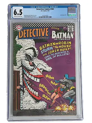 Buy DETECTIVE COMICS No 365-  BATMAN & ROBIN  CGC 6.5 FN+ Off White To White Pages • 130£