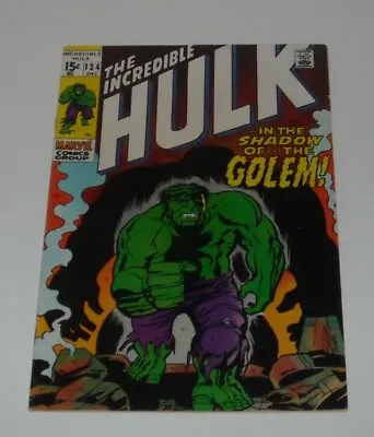 Buy 1970 Marvel Comics Incredible HULK # 134 GOLEM 1st APPEARANCE HERB TRIMPE ART • 22.16£