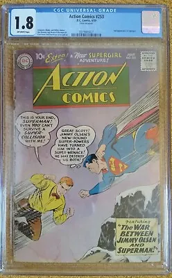 Buy Action Comics #253 (DC, 6/69) CGC 1.8 GD- (2nd Appearance Of Supergirl!) KEY • 157.27£