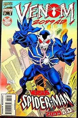 Buy SPIDER-MAN 2099 #35 VF/NM VARIANT VENOM COVER 1ST APPEARANCE VENOM 2099 Marvel  • 34.99£