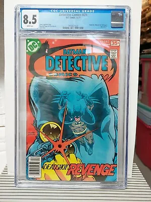 Buy Detective Comics #474      CGC 8.5     1st App. Of Deadshot KEY       DC 1977  • 332.45£
