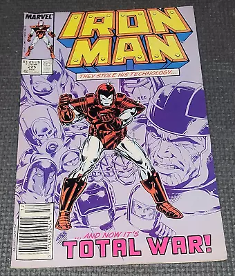 Buy IRON MAN #225 (1987) Newsstand Variant Cover 1st Armor Wars Marvel Comics Layton • 11.84£