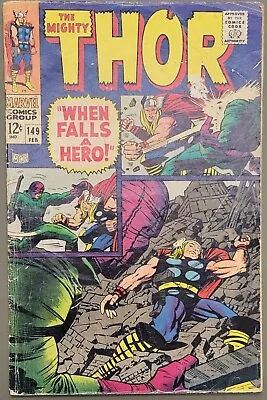 Buy The Mighty Thor #149 (1968)! Origin Of Black Bolt And  The Inhumans! • 23.99£