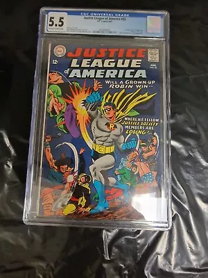 Buy Justice League Of America #55 (1967) CGC 5.5  Silver Age Golden Age Robin DC  • 59.95£