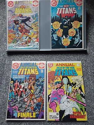 Buy The New Teen Titans Annuals # 1-4 (1982-86) ☆ A 4 Issues Lot ☆ Dc Comics  • 16£