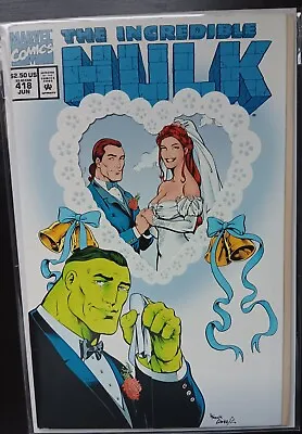 Buy Incredible Hulk 418 Marvel 1994 1st Talos Wedding Invite Cover NM • 7.94£