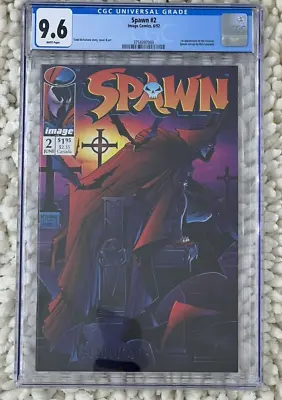 Buy Spawn #2 CGC 9.6 WT Pgs 1992 Image Comics Todd McFarlane 1st Appearance Violator • 119.52£