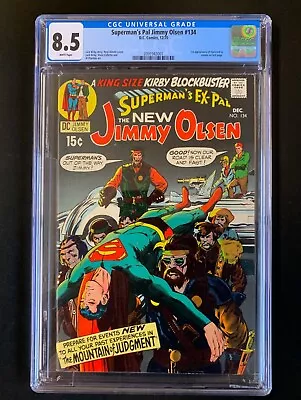 Buy SUPERMAN'S PAL JIMMY OLSEN #134  CGC 8.5 WHITE PAGES - 1st Darkseid -NICE REGIST • 622.72£
