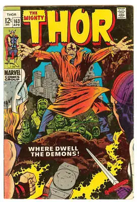 Buy Thor #163 4.5 // 2nd Cameo App Adam Warlock Marvel Comics 1969 • 22.14£