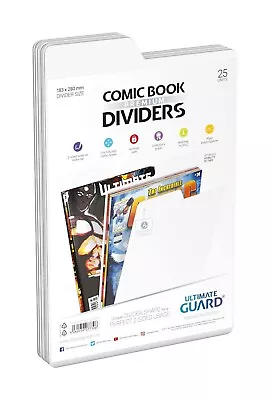 Buy Ultimate Guard Premium Comic Book Dividers White (25) • 16.01£