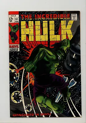 Buy Incredible Hulk 111 VF+ 1st Appearance Galaxy Master + Warlord Supreme 1969 • 43.44£