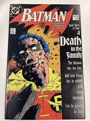 Buy Batman #428 A Death In The Family Pt3 Death Of Jason Todd Iconic Key NM/VF 1989 • 22.38£