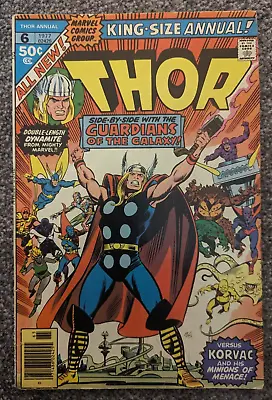 Buy Thor King Size Annual 6. Marvel 1977. Guardians Of The Galaxy, Korvac • 9.98£
