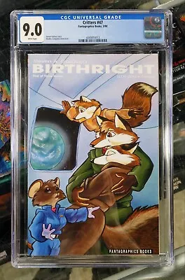 Buy Birthright #1 CGC 9.0 Critters #47 1990 RARE BOOK Fantagraphics Low Print! • 94.87£