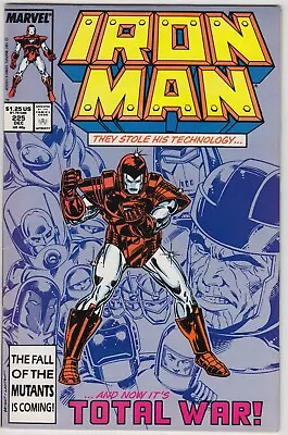 Buy Iron Man #225 VF- Beginning Armor Wars Storyline Part One Disney Marvel 1987 • 5.55£