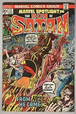 Buy Marvel Spotlight #12 October 1973 VG Son Of Satan Begins • 23.68£