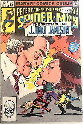 Buy Spectacular Spider-man # 80. 1st Series.  July 1983.  Fn. 6.0.   Marvel Comic • 4.49£