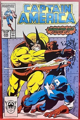 Buy Vintage June 1987 Captain America Vol 1 No 330 Marvel Comics N2E.2 • 4£