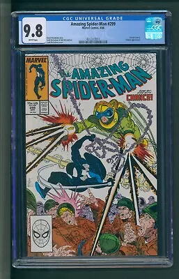 Buy Amazing Spiderman #299 CGC 9.8 White Pages McFarlane Venom Cameo • 355.77£